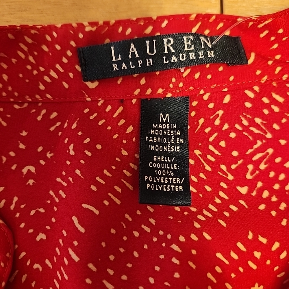Lauren Ralph Lauren Red Blouse